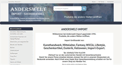 Desktop Screenshot of anderswelt-import.com